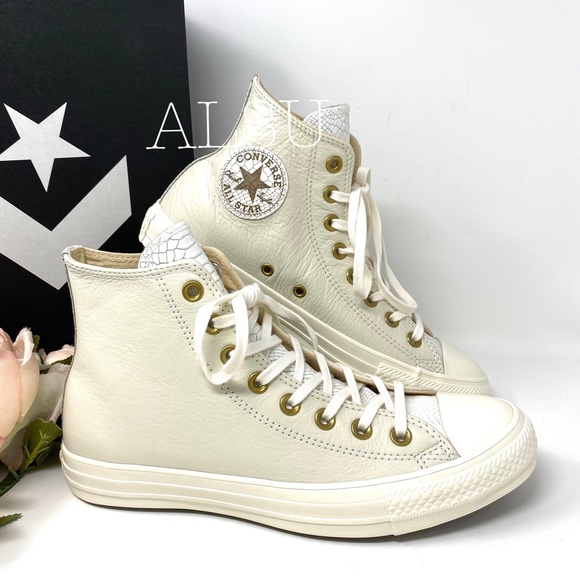 Converse Shoes - Converse Chuck Taylor AS Hight Top Egret Leather W